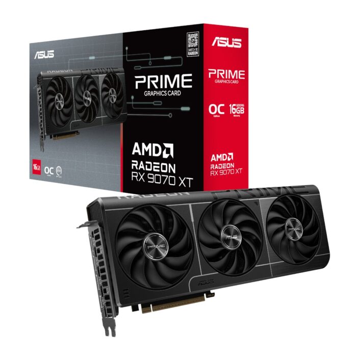 Asus Prime Radeon RX9070 XT OC Edition 16GB GDDR6 Graphics Card - Image 2