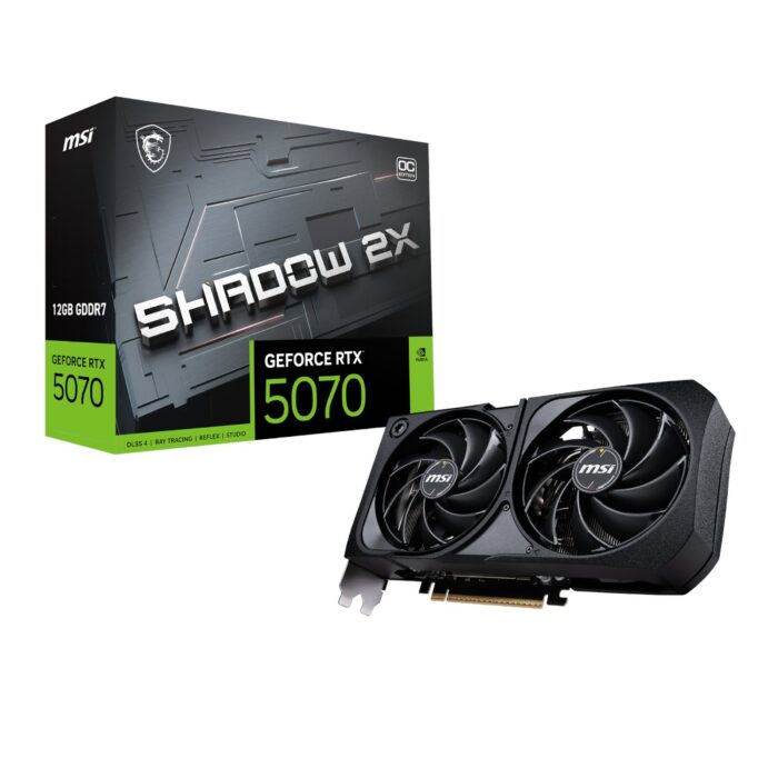 MSI GeForce RTX 5070 SHADOW 2X OC 12GB Graphics Card - Image 2
