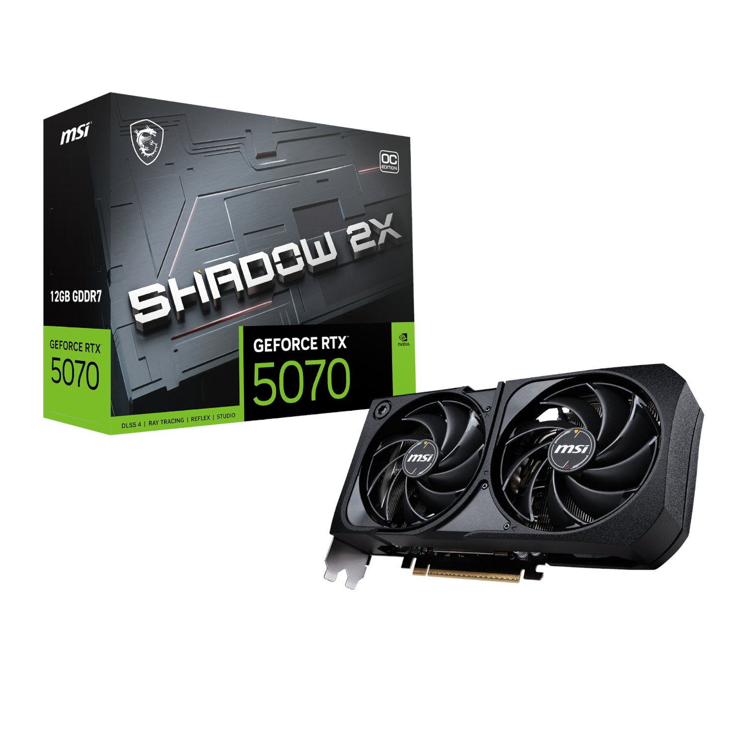 101120256911e45f78e49.jpeg MSI GeForce RTX 5070 SHADOW 2X OC 12GB Graphics Card - Image 1