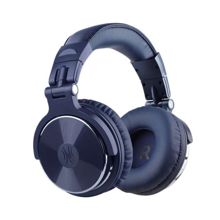 Oneodio Pro 10 Professional Wired Over Ear DJ and Studio Monitoring Headphones - Dark Blue - Image 2