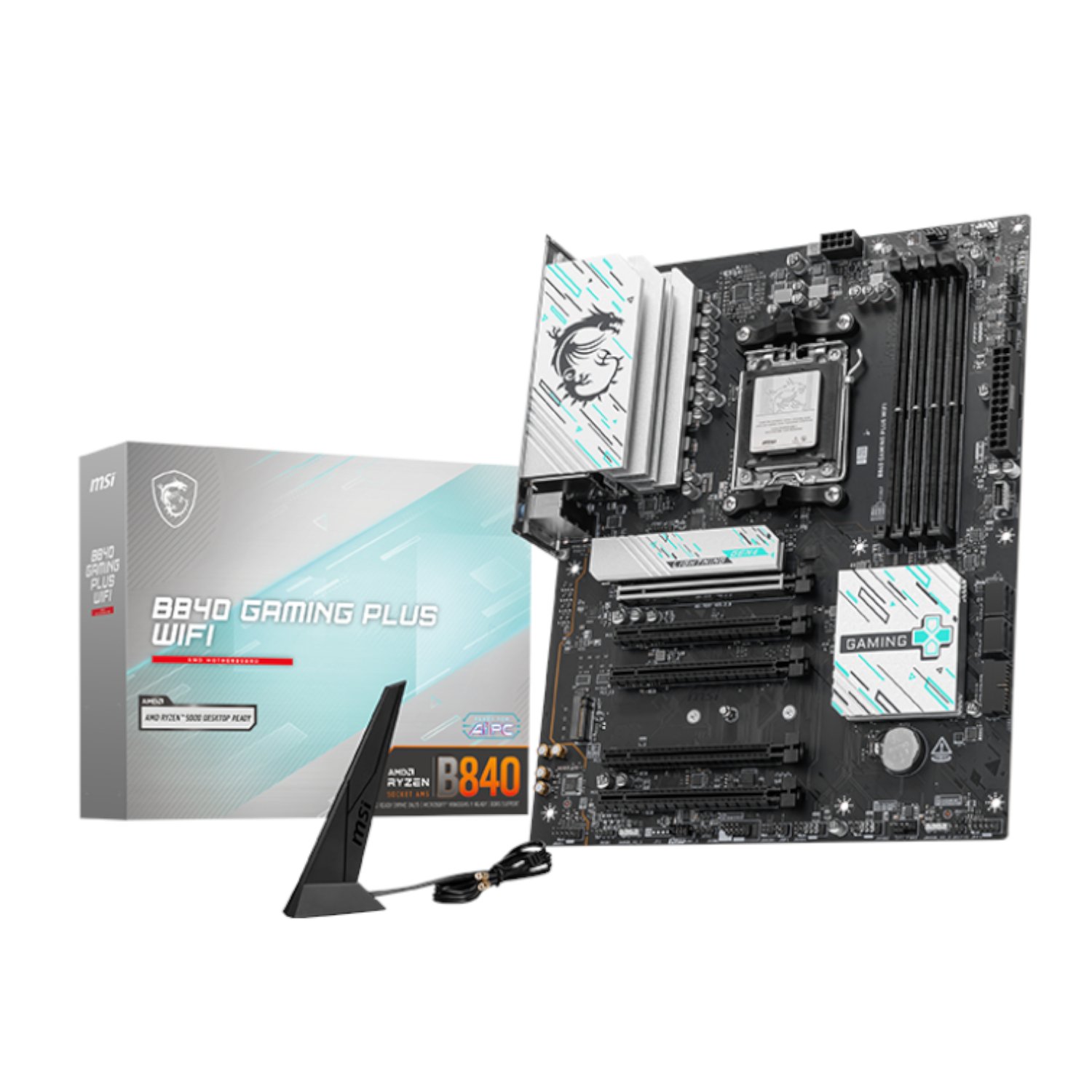 101120256911e4b524ade.jpeg MSI B840 GAMING PLUS WIFI AM5 ATX Gaming Motherboard - Image 1