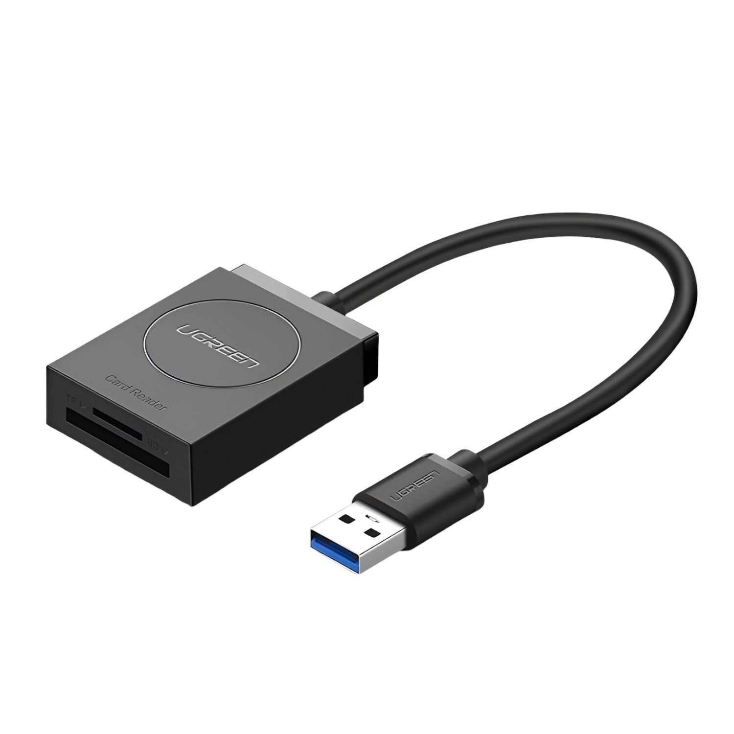 101120256911e5cc1d3cc.jpeg UGREEN USB 3.0 Dual Slot Card Reader for SD/TF Cards – 5Gbps Data Transfer - Image 1
