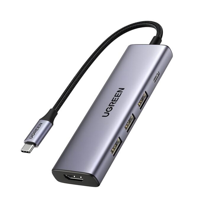 UGREEN Revodok 5-in-1 Type-C Hub | 4K HDMI | Type-C | USB3.0 - Image 2