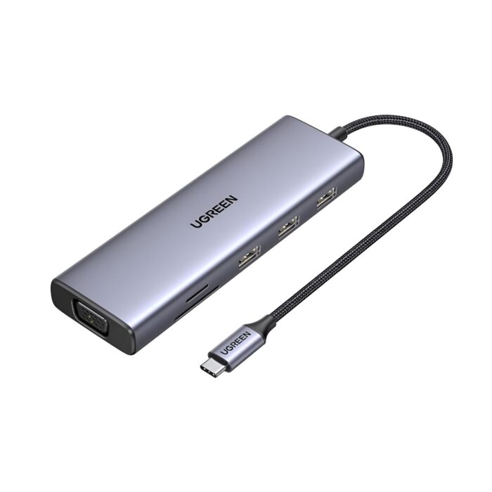 UGREEN 9-in-1 Type-C Hub | HDMI | VGA | LAN | SD/TF | 100W PD | USB3.0 - Image 2