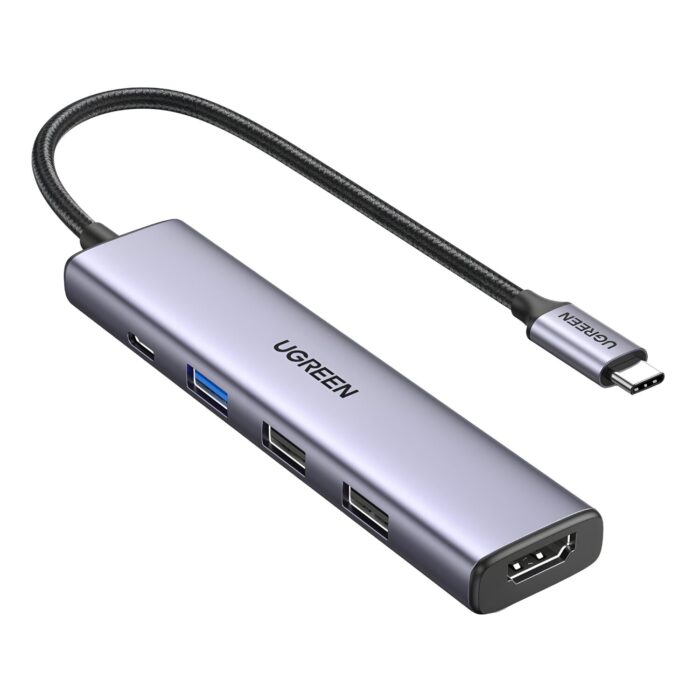 UGREEN Revodok 5-in-1 Type-C Hub | 4K HDMI | Type-C | USB3.0 | USB2.0 - Image 2