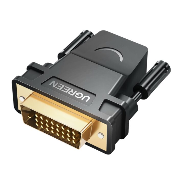 UGREEN 20124-20124 DVI (24+1) Male to HDMI Female Adapter - Black - Image 2