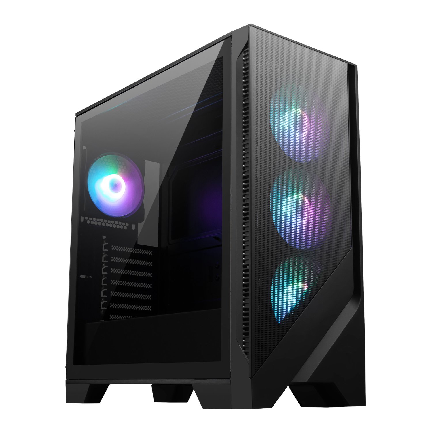 101120256911e6fbb5172.jpeg MSI MAG FORGE 321R AIRFLOW ATX ARGB Gaming Chassis - Image 1