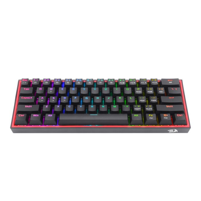 Redragon K617 FIZZ 60% Wired RGB Gaming Keyboard - Black - Image 2