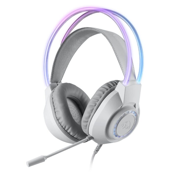 Redragon SCREAM Over-Ear RGB Gaming Headset - White - Image 2