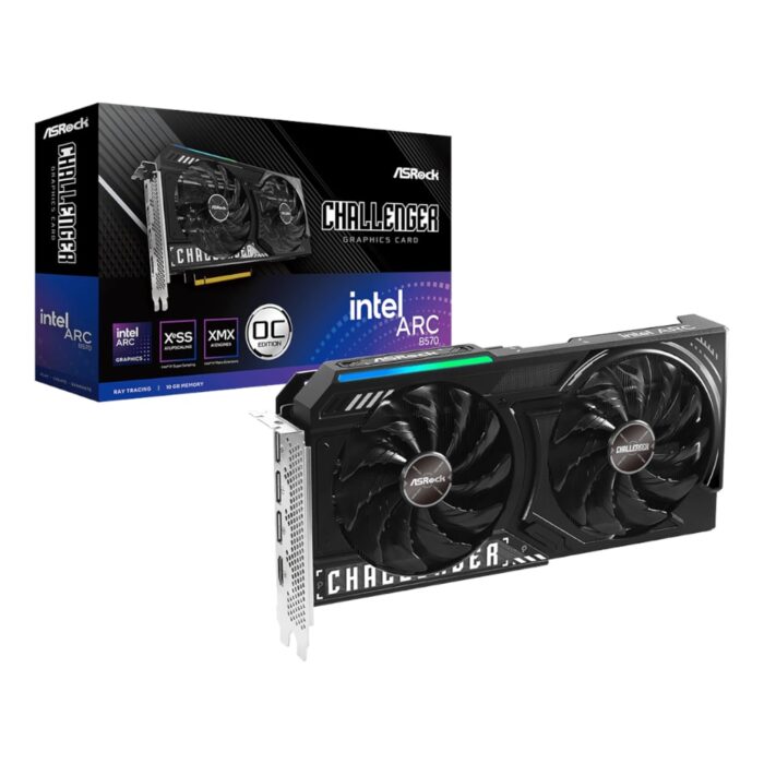 ASRock Intel Arc B570 Challenger OC 10GB GDDR6 160-BIT Graphics Card - Image 2