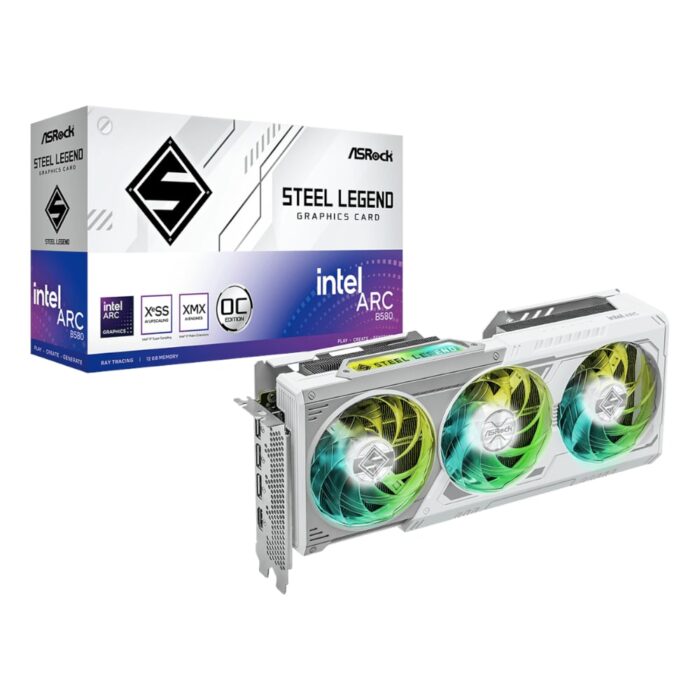ASRock Intel Arc B580 Steel Legend OC 12GB GDDR6 192-BIT Graphics Card - Image 2