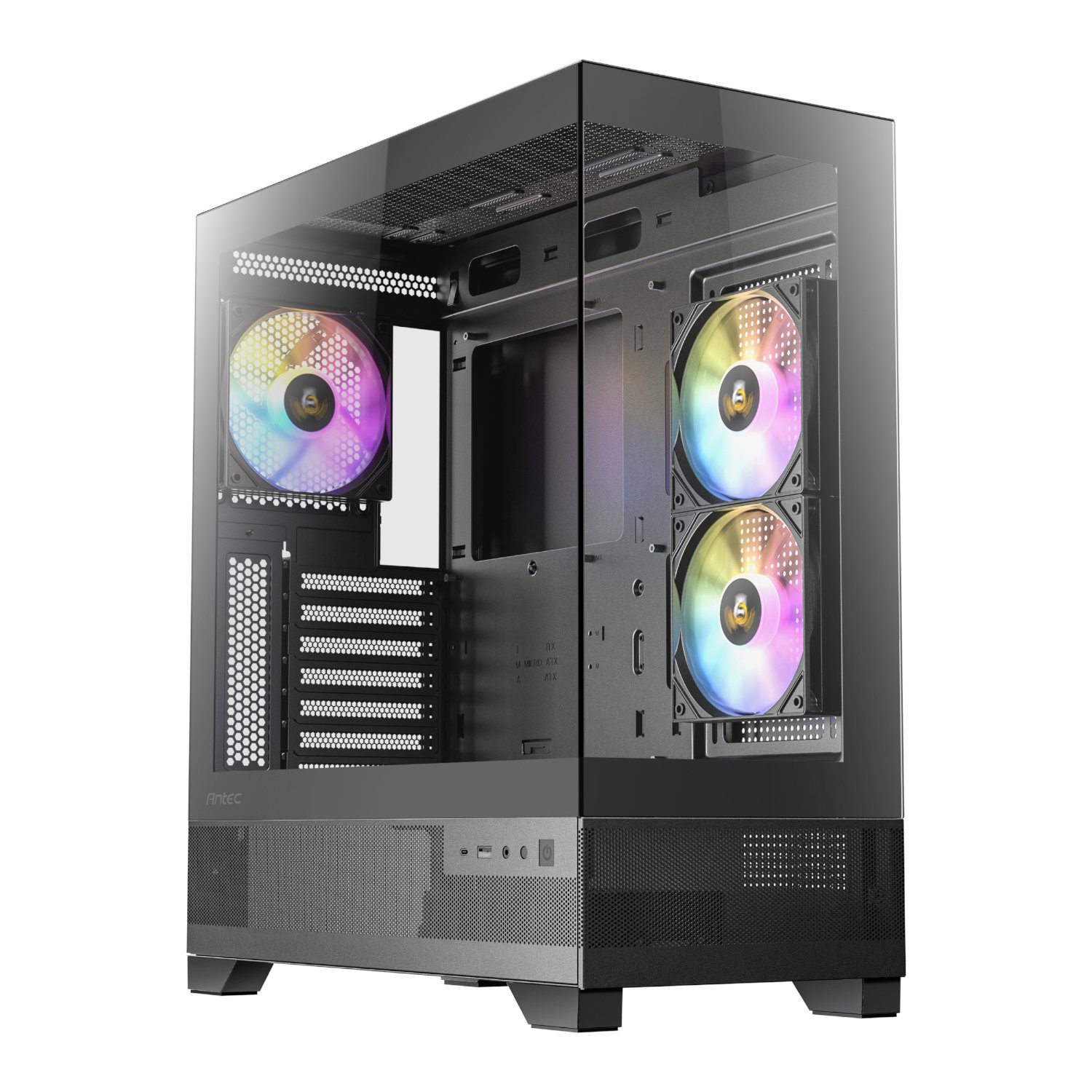 101120256911e7b4c0e3e.jpeg Antec CX700 ARGB ATX | Micro-ATX | ITX ARGB Mid-Tower Gaming Chassis - Black - Image 1