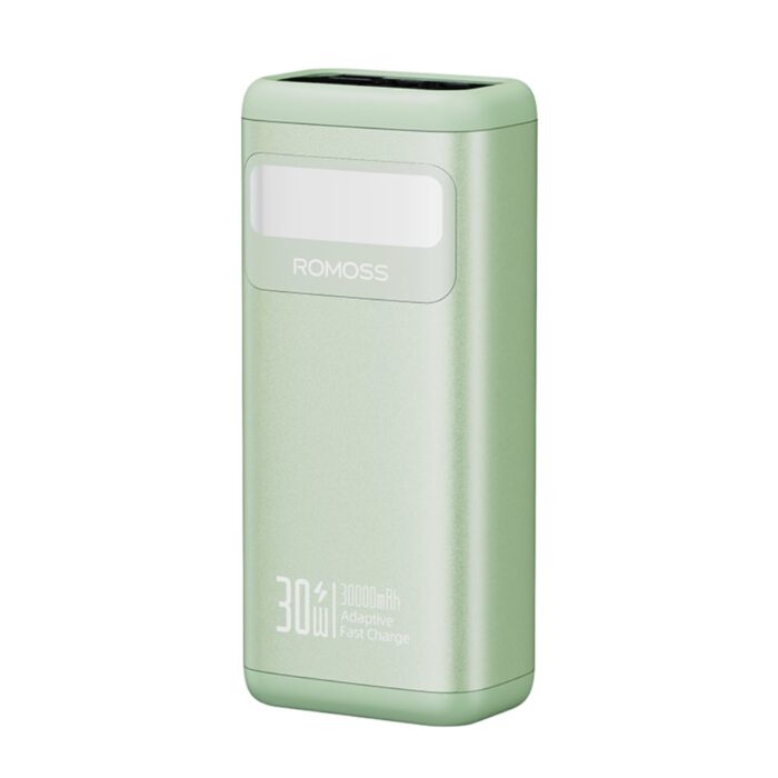 Romoss PMT30 30000mAh 30W Fast Charge Power Bank – Green - Image 2