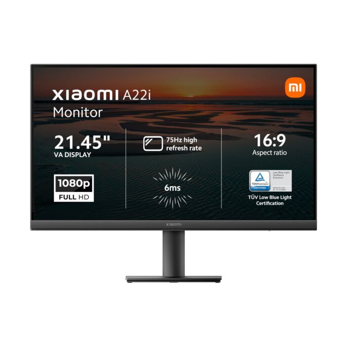 Xiaomi A22i 22" Full HD 1080p VA Monitor (75Hz, 6ms, 16:9, HDMI/DP, Flicker-Free, and VESA Mount) - Image 2