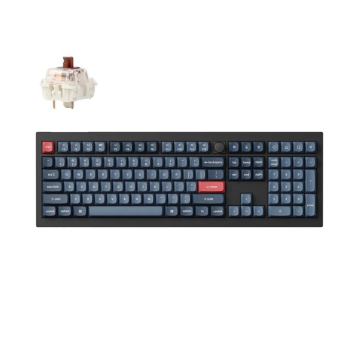 Keychron V6 Max Wireless Custom Keyboard - BROWN Switch - Image 2