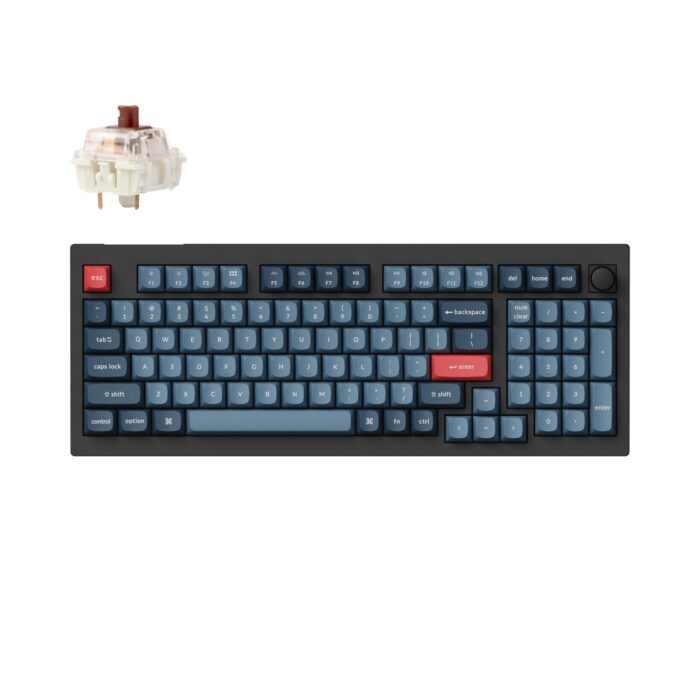 Keychron V5 Max Wireless Custom Keyboard - BROWN Switch - Image 2