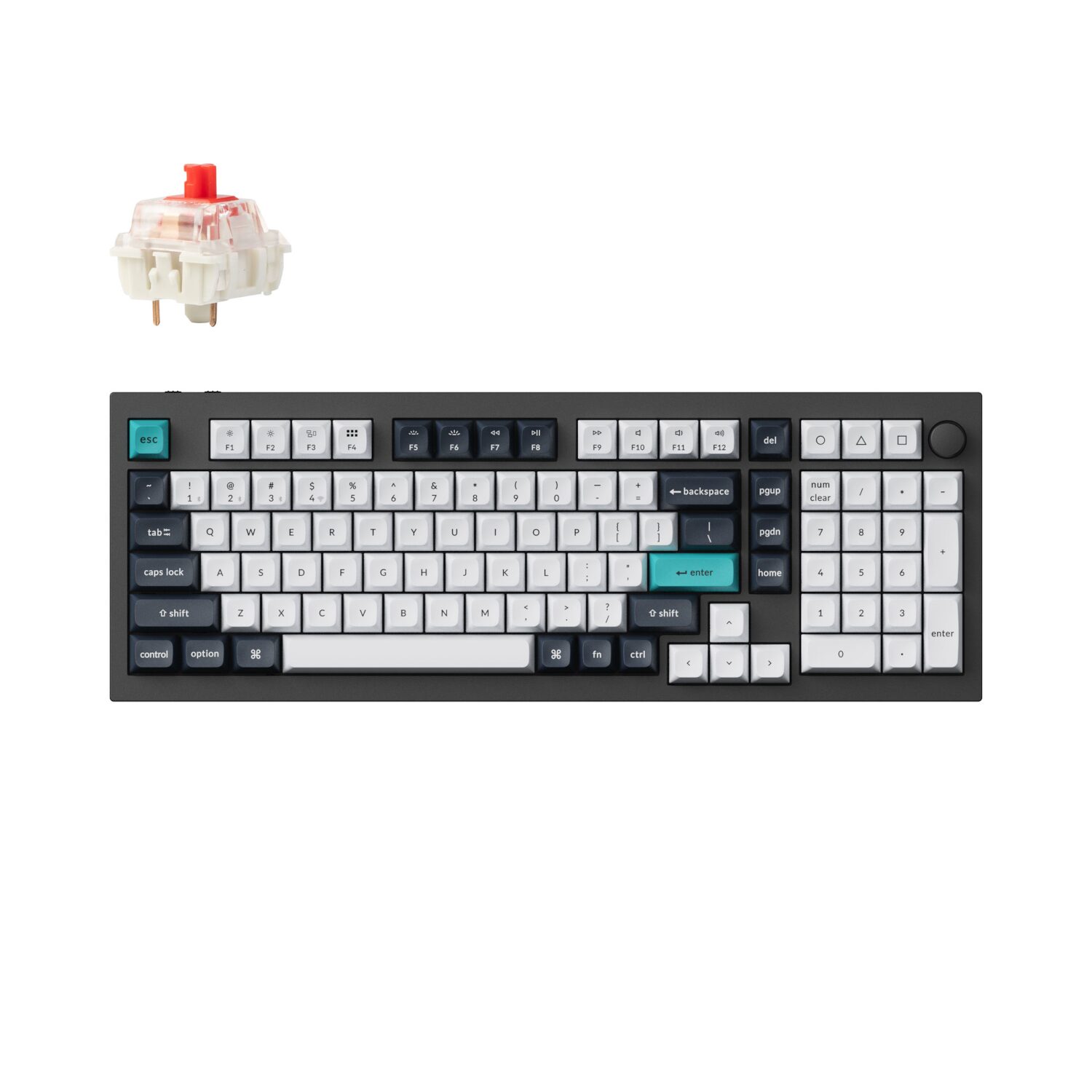 101120256911e8cf0318e.jpeg Keychron Q5M-M1 QMK/VIA Wireless Custom Keyboard - Black - Image 1
