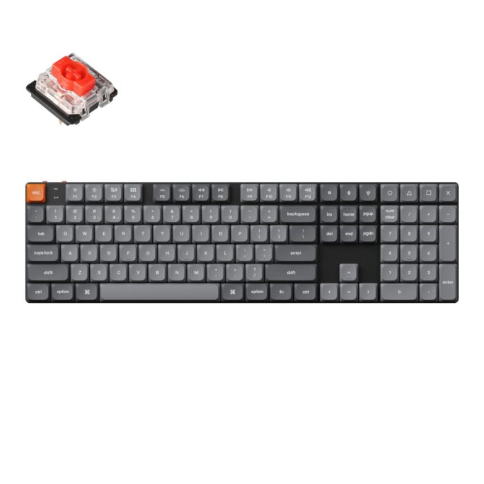 Keychron K5 Max QMK/VIA Full-sized Wireless Custom Mechanical Keyboard | RED Switches - Image 2