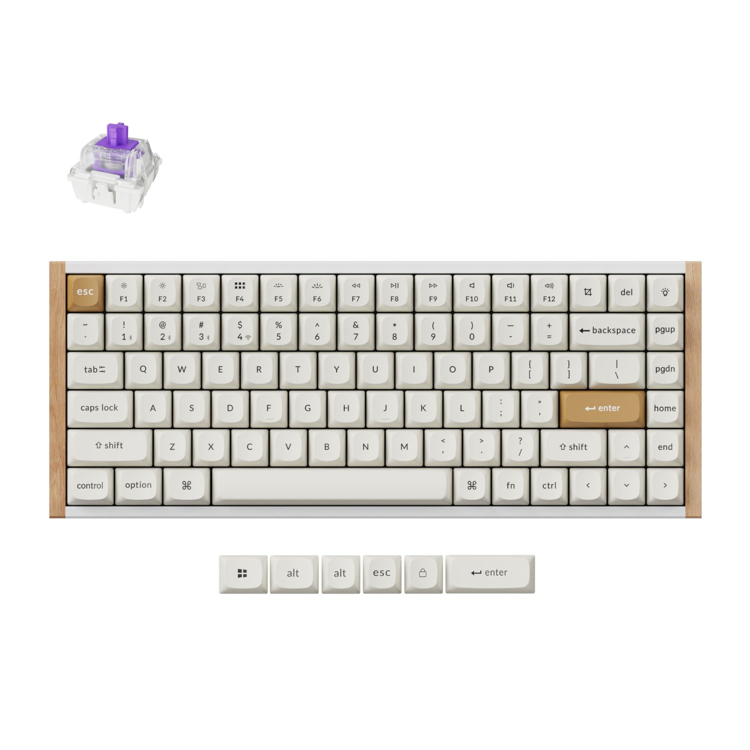 101120256911e8f86f705.jpeg Keychron K2 HE Wireless Special Edition Magnetic Custom Keyboard | NEBULA Switch – White - Image 1