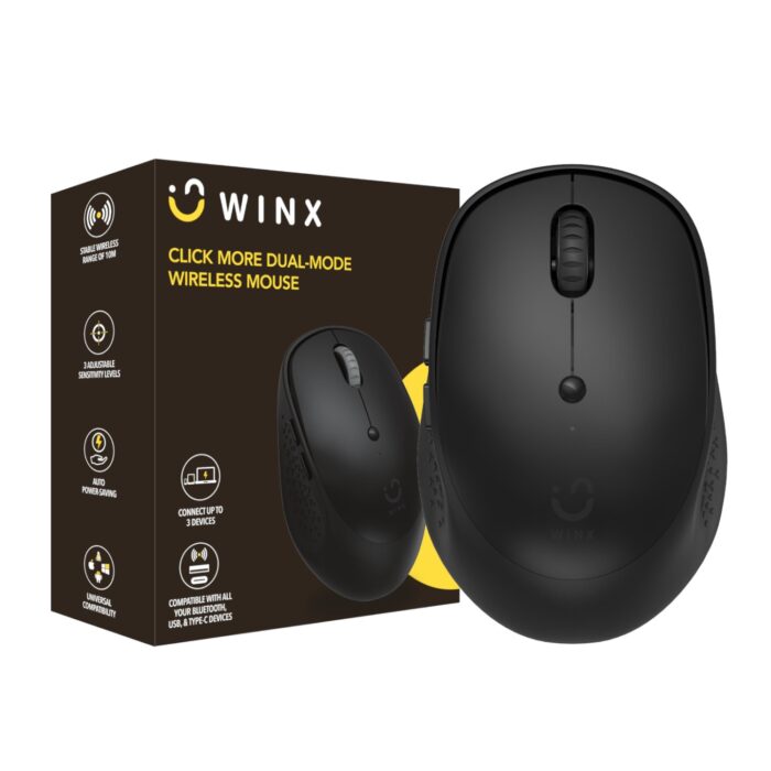 WINX CLICK More Dual-Mode Wireless Mouse - Black - Image 2