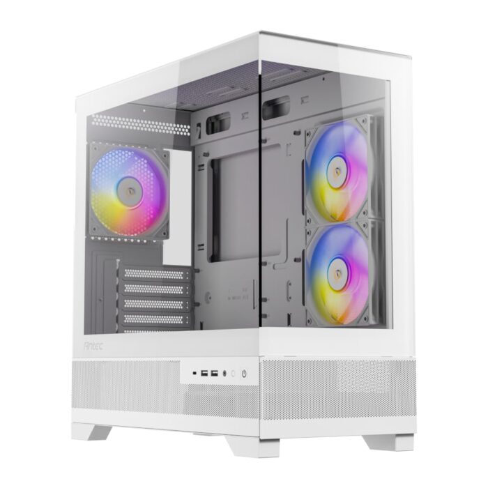 Antec CX500M Micro-ATX | ITX RGB Mini-Tower Gaming Chassis Type-C - White - Image 2