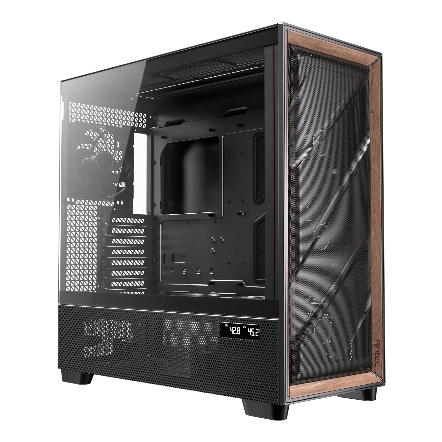 101120256911ea351c955.jpeg Antec FLUX PRO E-ATX Full Tower Gaming Chassis – Black - Image 1