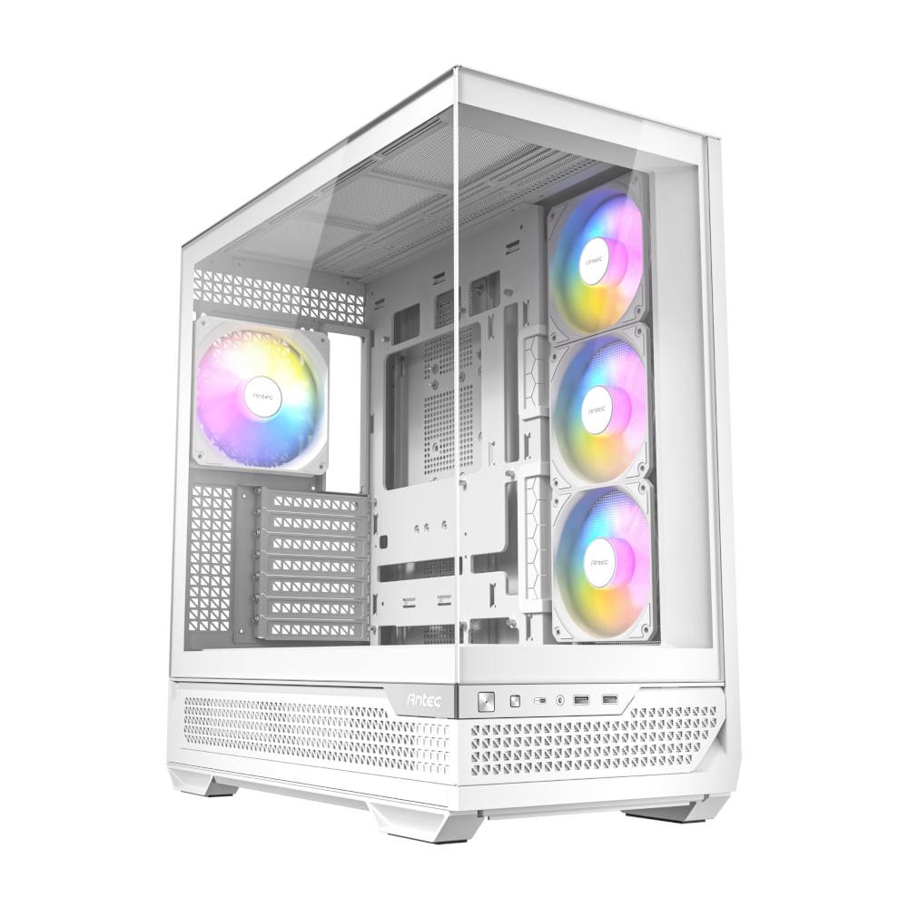 101120256911ea3e18c26.jpeg Antec C7 ARGB ATX Mid Tower Gaming Chassis – White - Image 1