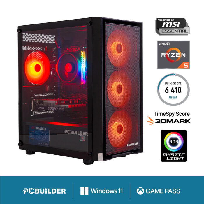 PCBuilder Ryzen 5 5500 SCOUT Windows 11 Gaming PC - Image 2