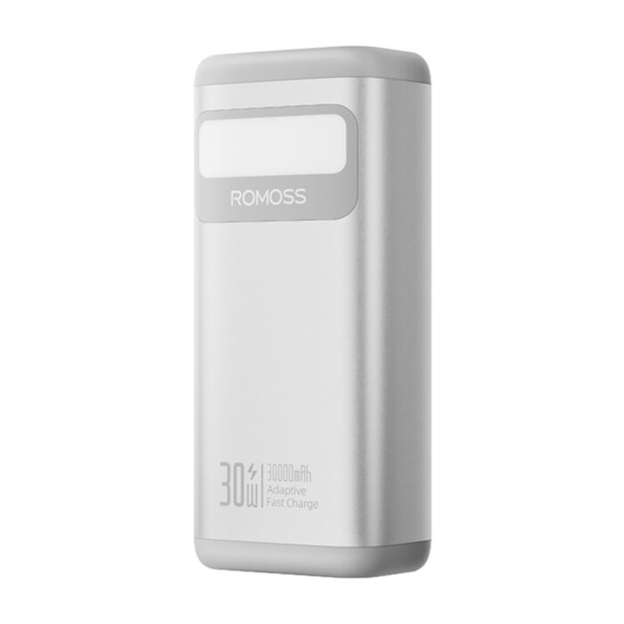 Romoss PMT30 30000mAh 30W Fast Charge Power Bank – Silver - Image 2
