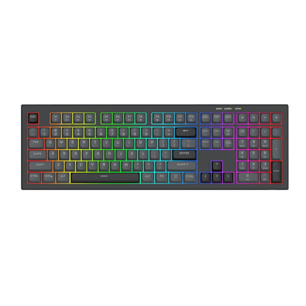 101120256911eba310a88.jpeg REDRAGON CRUX Membrane Gaming Keyboard - Black - Image 1