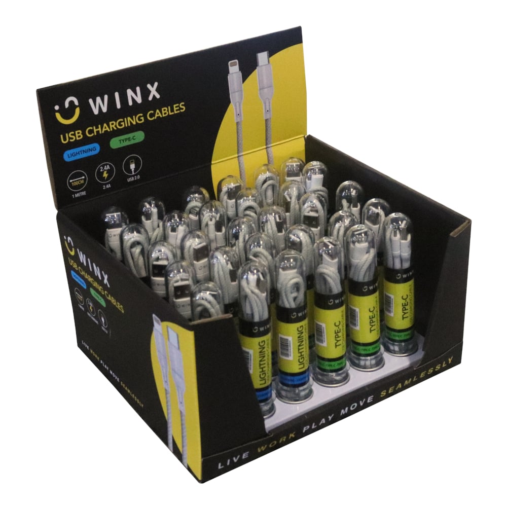 101120256911ebe38ac28.jpeg WINX USB to Type-C|Lightning Charging Cables - Image 1