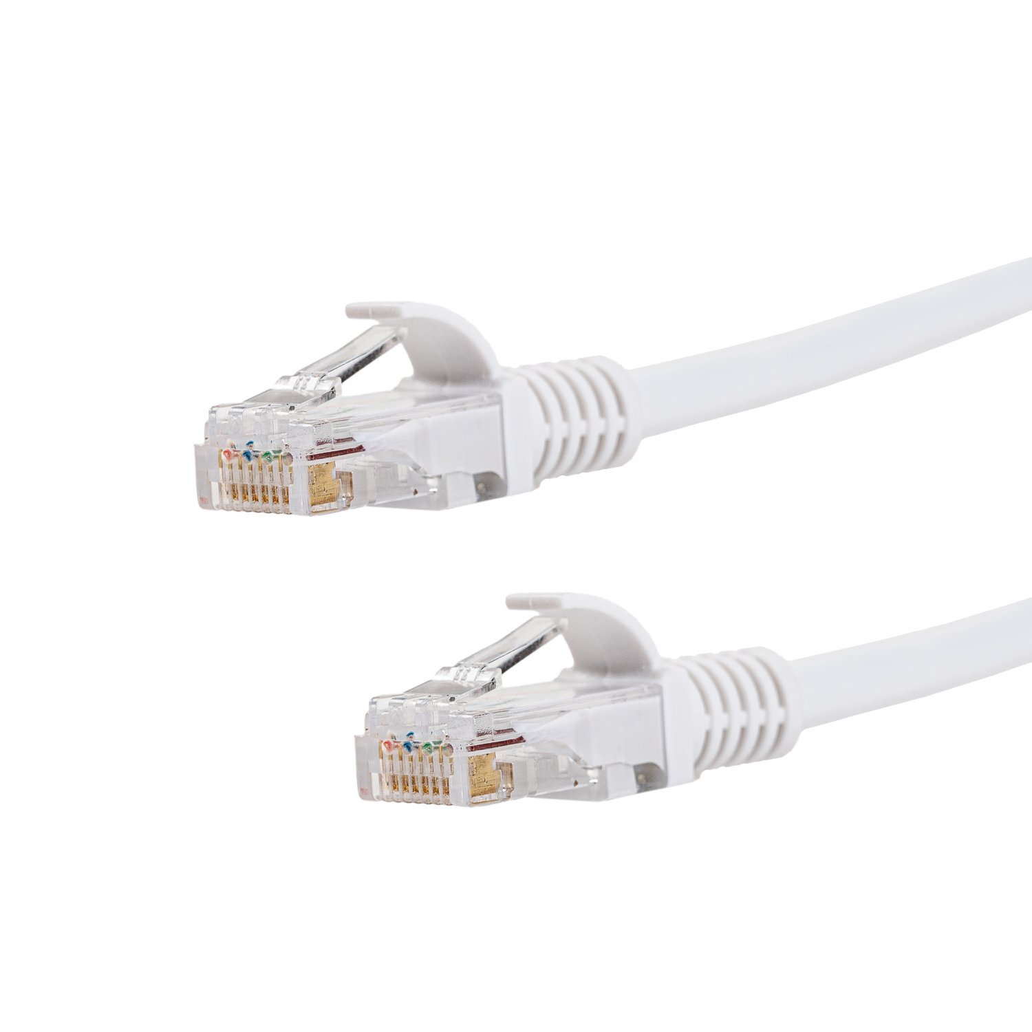 101120256911ecdc56f9f.jpeg Gizzu Cat6 UTP Fly Lead Ethernet Network Cable 3m – White - Image 1