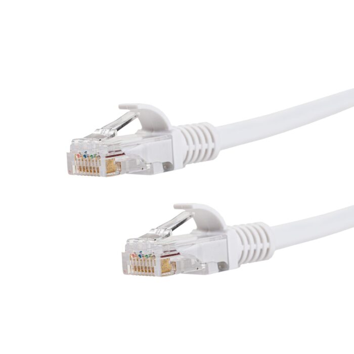Gizzu Cat6 UTP Fly Lead Ethernet Network Cable 1m – White - Image 2
