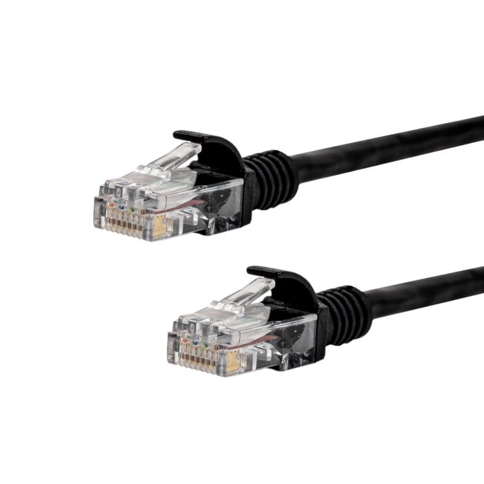 Gizzu Cat6 UTP Fly Lead Ethernet Network Cable 20cm - Black - Image 2