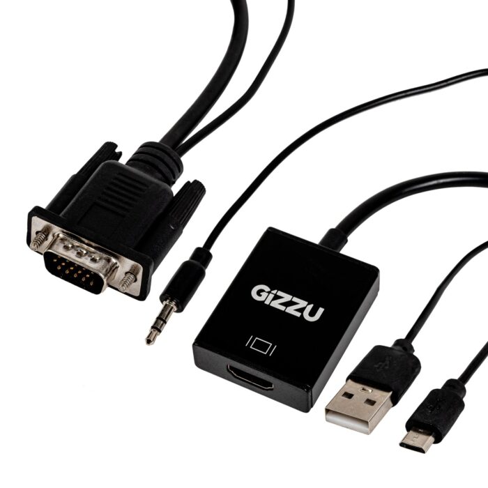 Gizzu 1080P VGA to HDMI Adapter with Audio - Image 2