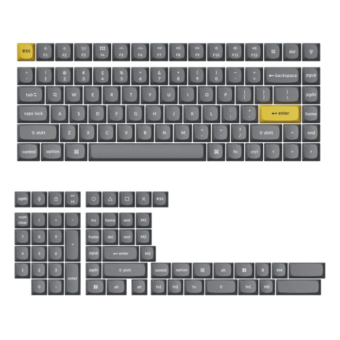 Keychron Double Shot PBT OSA Full Keycap Set – Dark Grey - Image 2