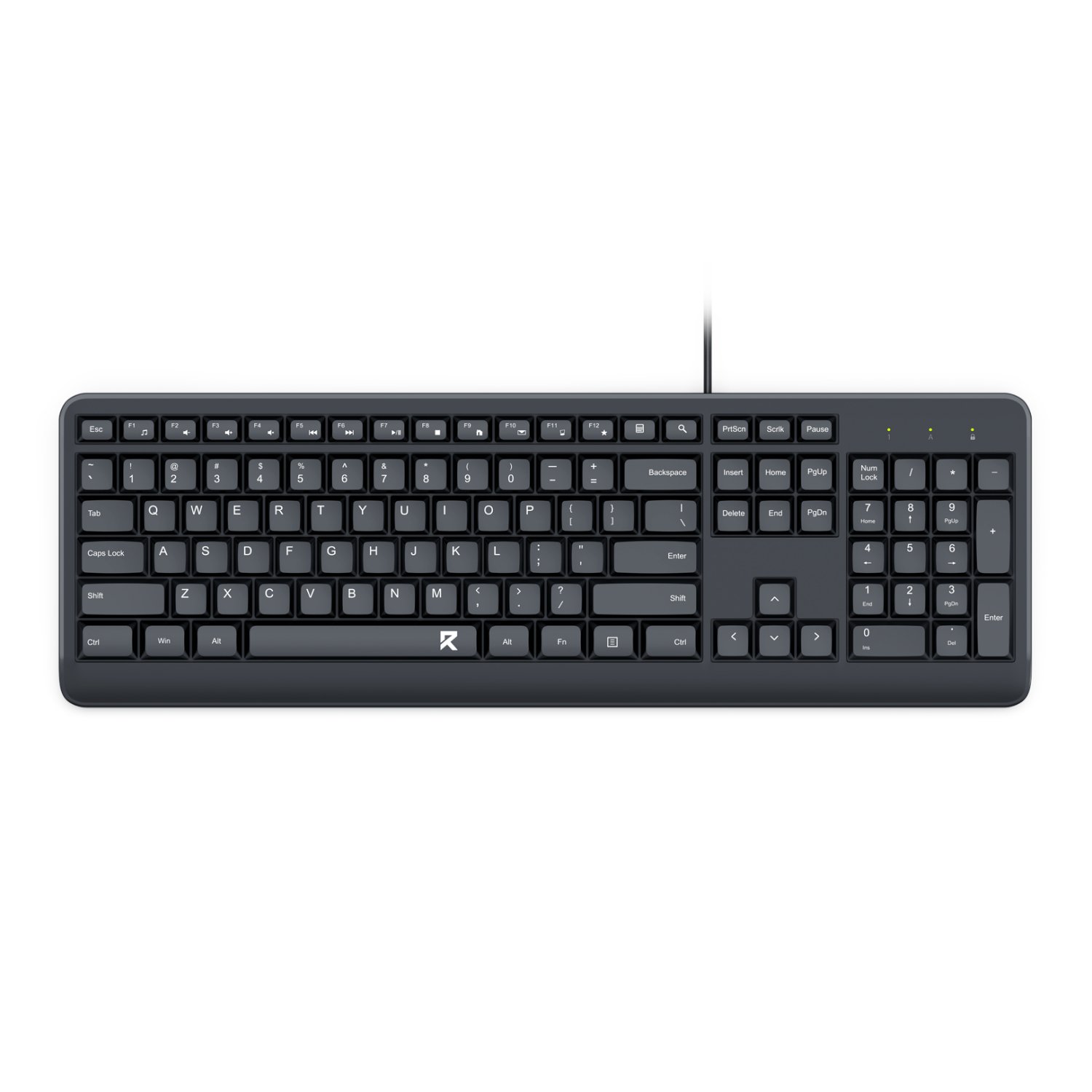 101120256911ee80bcc91.jpeg Redragon BK-7092 Full-sized Wired USB Office Keyboard - Image 1