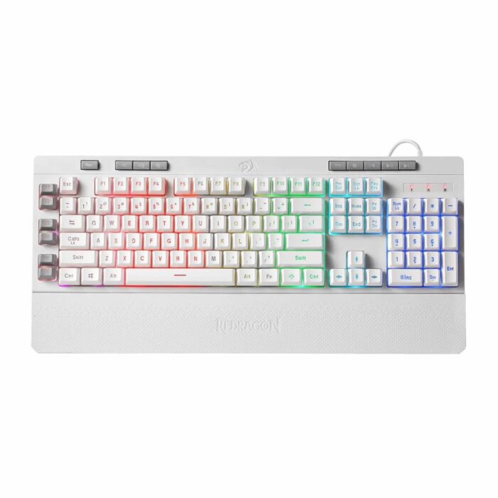 REDRAGON SHIVA Membrane Keyboard - White - Image 2