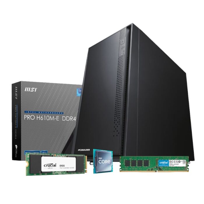 PCBuilder Intel i5-12400 HOME MASTER Windows 11 Desktop PC - Image 2