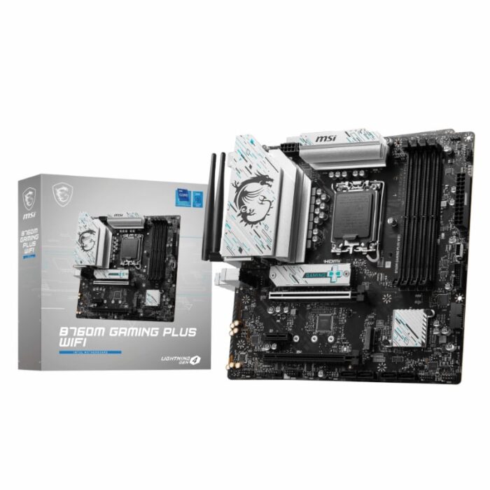 MSI B760M GAMING PLUS WIFI DDR5 Intel LGA1700 M-ATX Gaming Motherboard - Image 2