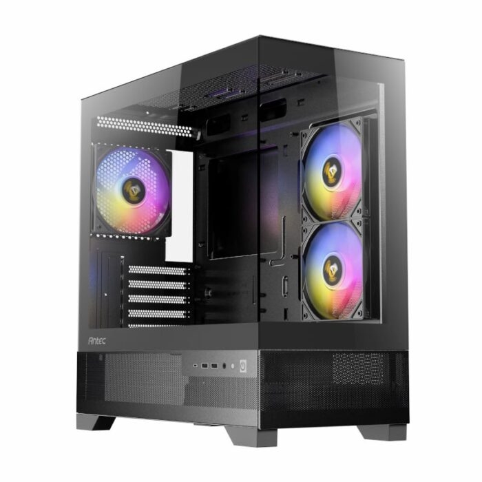 Antec CX500M Micro-ATX | ITX RGB Mini-Tower Gaming Chassis Type-C - Black - Image 2