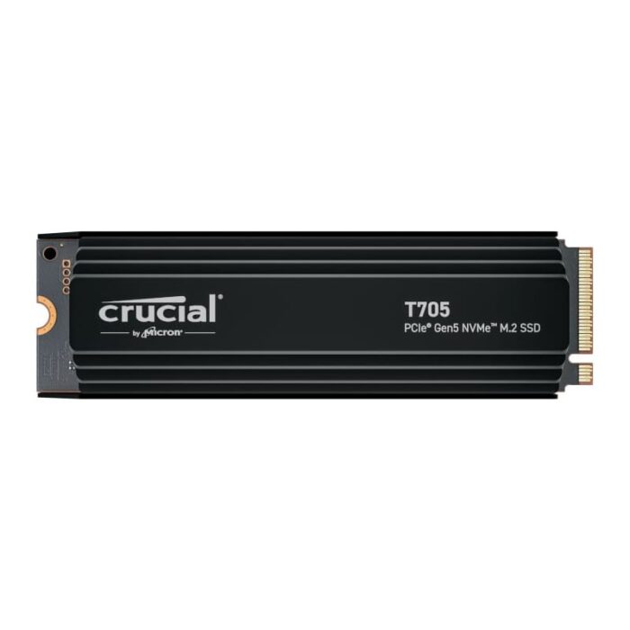 Crucial T705 1TB M.2 NVMe Gen5 with Heatsink NAND SSD - Image 2