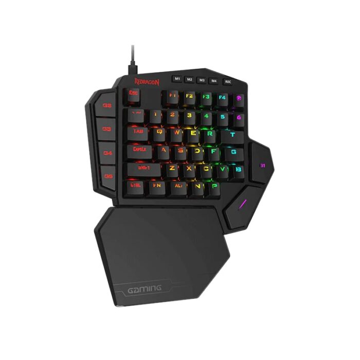 REDRAGON Diti Elite Pro One-Handed RGB Wireless Mechanical Gaming Keyboard - Black - Image 2