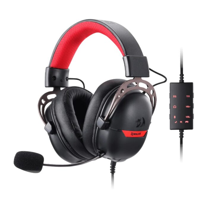 REDRAGON Over-Ear AURORA Gaming Headset - Black - Image 2