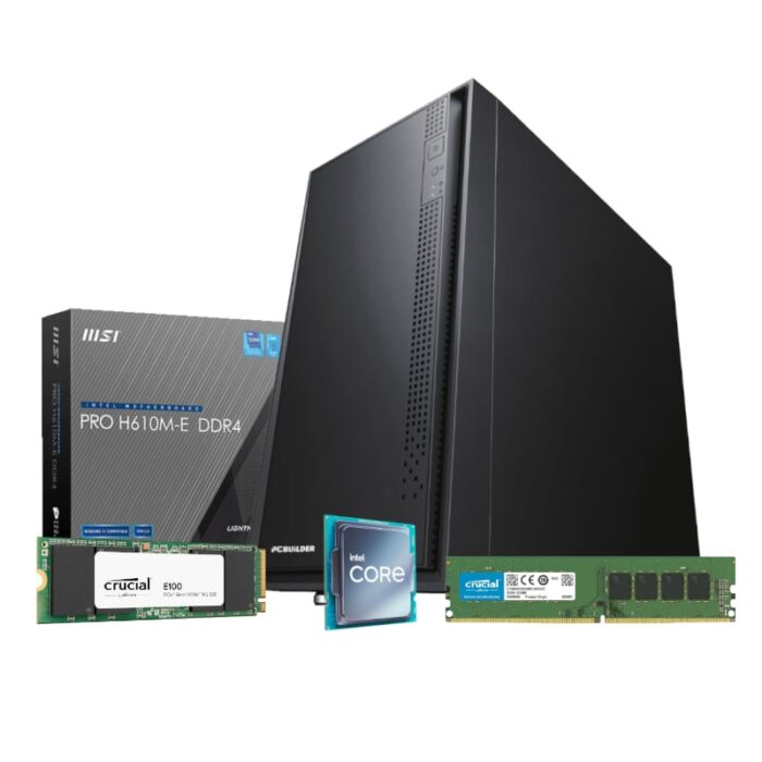 PCBuilder Intel i5-12400 OFFICE MASTER Core Windows 11 Pro Desktop PC - Image 2
