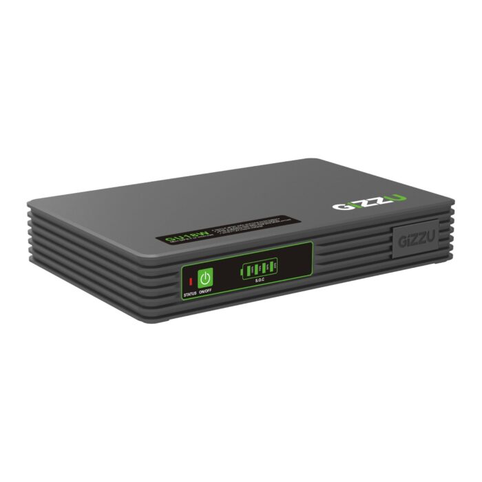 Gizzu SURF Simple 18W 55Wh LiFePO4 MINI DC UPS - Black - Image 2