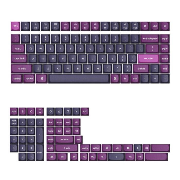 Keychron Double Shot OSA PBT Keycap Full Keycap Set - Purple - Image 2