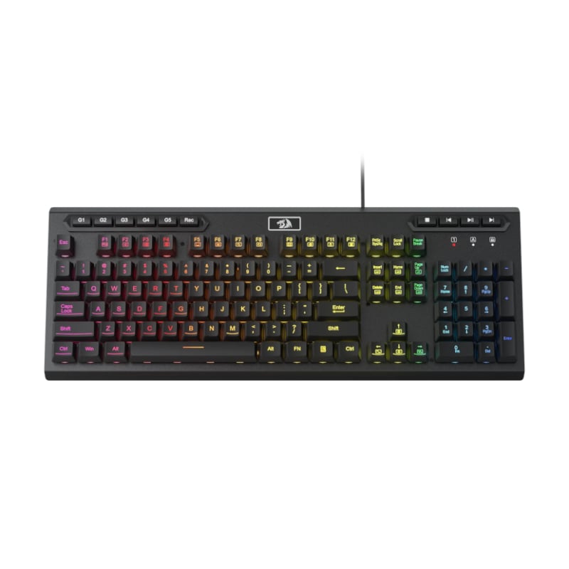 101120256911f3c7c8b5b.jpeg REDRAGON ADITYA Membrane Keyboard - Black - Image 1