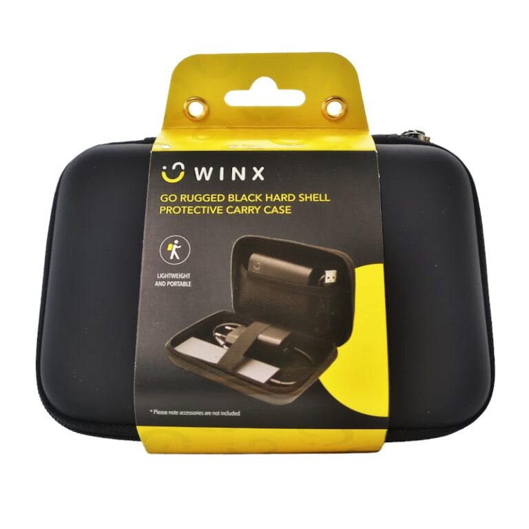 Winx Go Rugged Hardshell Protective Carry Case - Black - Image 2