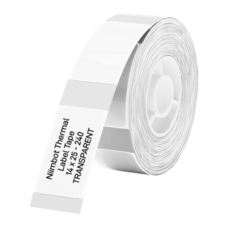 NIIMBOT D11/D110/D101/H1S Thermal Label 14x25mm - 240 Labels Per Roll - Transparent - Image 2